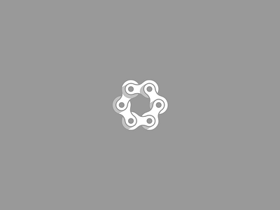 Negative space logo symbol