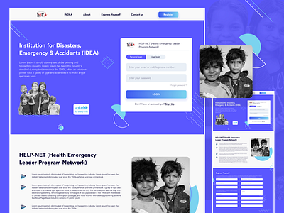 Children care web design