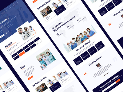 Corona doctors and laboratory Website Design