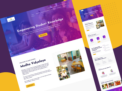 Indian school website design indian school indian school website design school school website school website design ui
