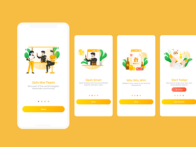 Wecheer App Onboarding Screens