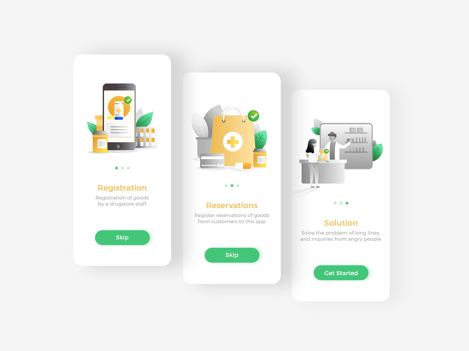 Onboarding/ Manage reservations of goods by LiuYi on Dribbble