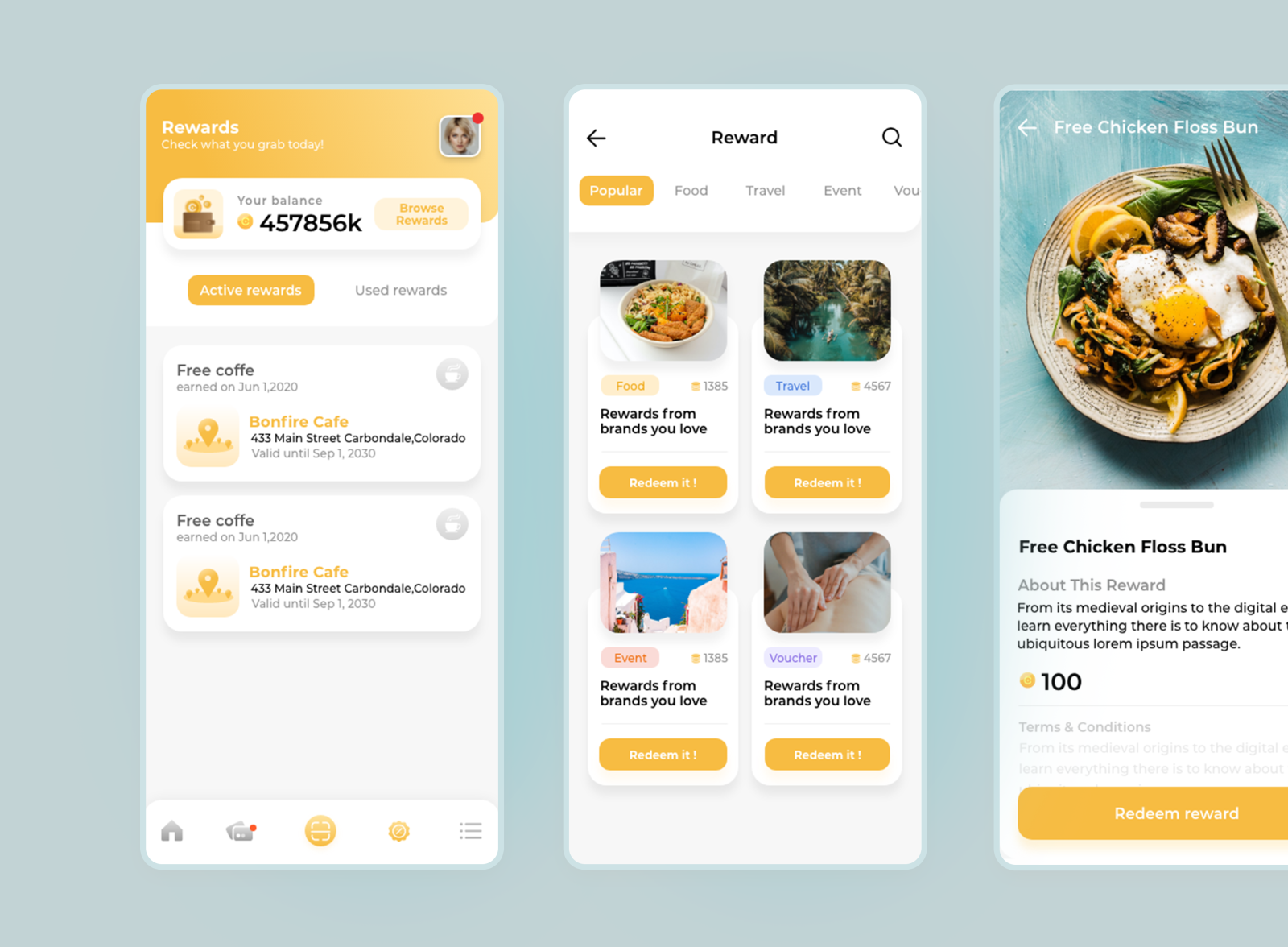 Reward App by LiuYi on Dribbble