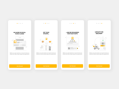 Onboarding Loyalty App app illustration loyalty program ui