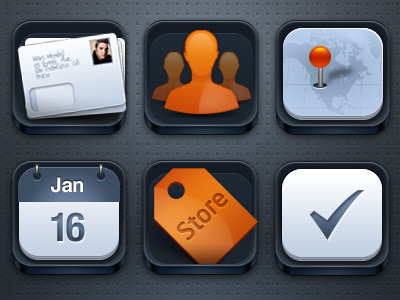 Tools app dark design icons illustration iphone