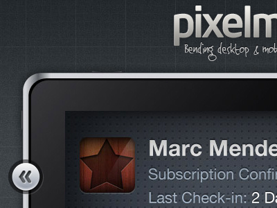 Pixelmarc app dark design icons illustration