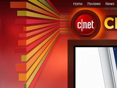 Cnet Special Left background cnet design illustration red ui
