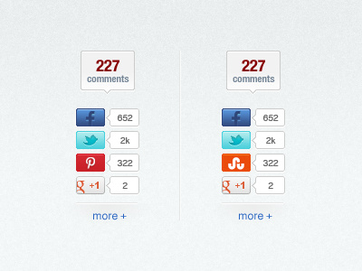 Sharing badge button design icons social ui