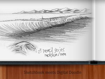 Sketchbook Meets Digital concept design doodle drawing illustration personal sketchbook wood