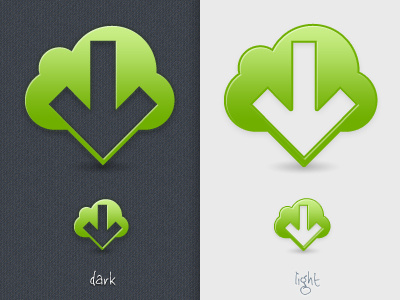 Down design green icon texture