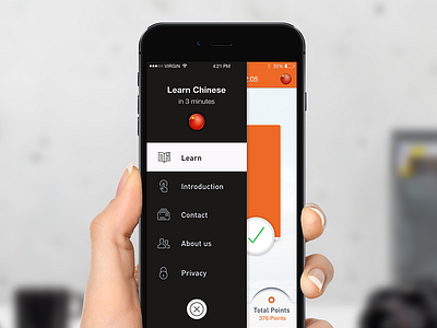 Language learning iPhone app Design