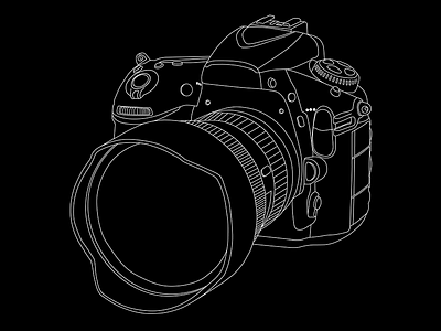 Camera outline camera circuit curves outline line nikon photo