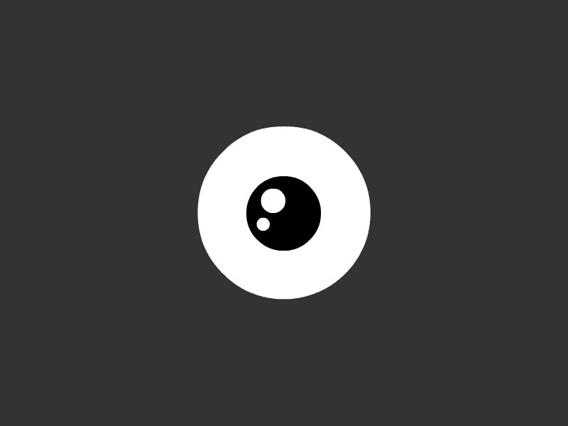 The Watchful Eye animation flat icon medical ui