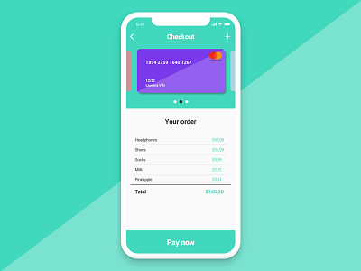 Daily UI #002 - Credit card checkout