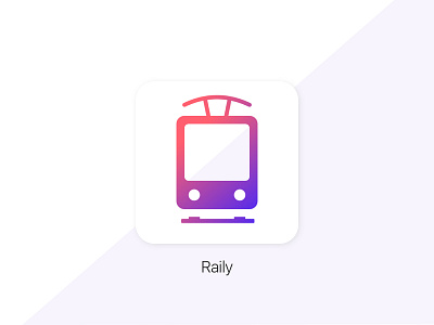 Daily UI #005 - App icon app app icon daily ui dailyui gradient icon train train app