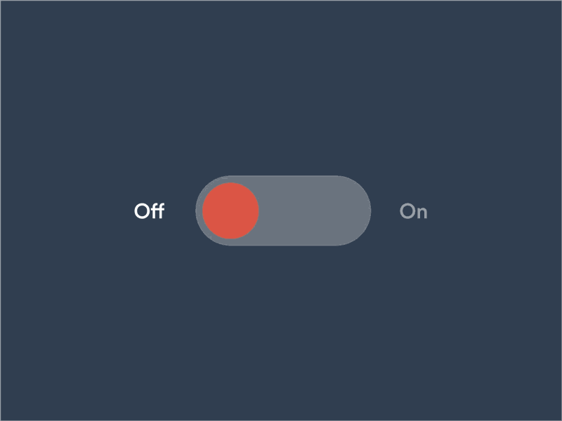 Daily UI #015 - On/off switch daily ui dailyui off on status switch