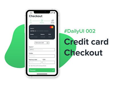 #DailyUIChallenge 002 - Credit card checkout