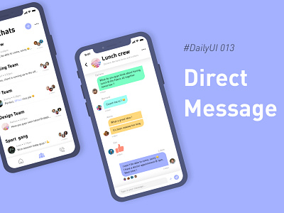 #DailyUIChallenge 013 - Direct Messaging