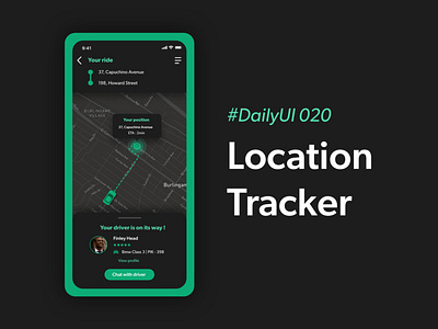 #DailyUIChallenge 020 - Location Tracker