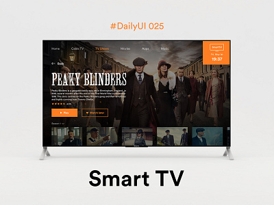 #DailyUIChallenge 025 - Smart TV dailyui dailyui 025 dailyuichallenge design smart tv tv tv app tv show ui uidesign