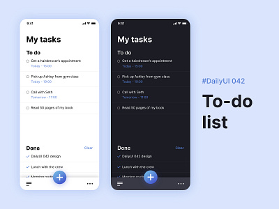 #DailyUIChallenge 042 - To-do list