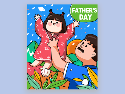 father design illustration web
