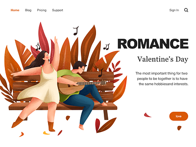 you and music design illustration web