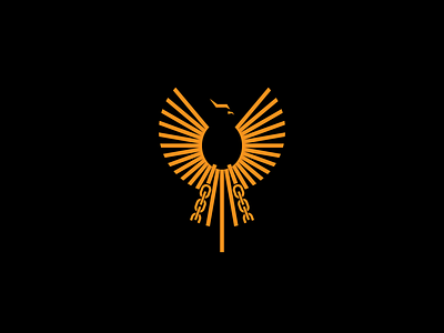 psychologist pheonix 1 ai brand brand design broken chain chain chains eagle line logo logodesign logos pheonix sun symbol