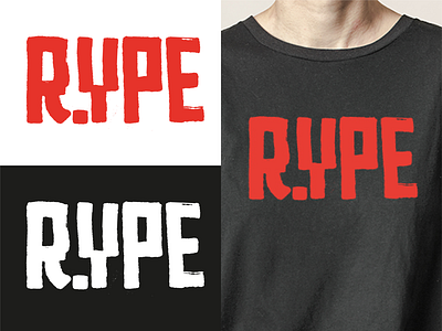 RYPE 2👕 clothes hand drawn hand lettering handlettering handmade letter lettering letters print printing prints t shirt