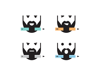 First shot beard debut face first shot pencil personal logo