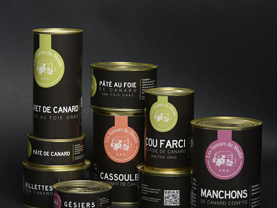 Les saveurs du Moulin - Packaging branding etiquette foiegras gers packaging terroir