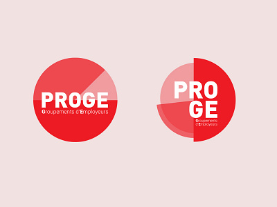 Logo circle data dataviz logo minimal rouge typography