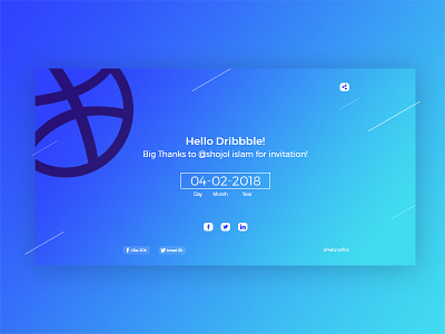 Hello Dribbble