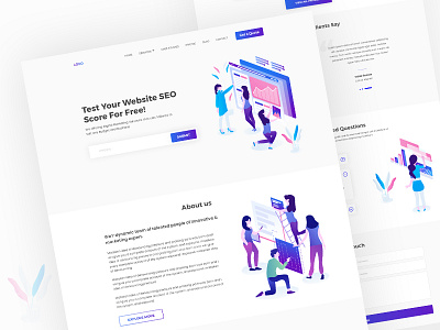 SEO Agency Landing Page Design