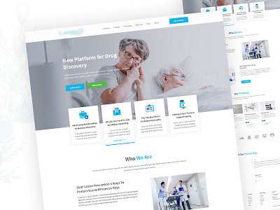 Medicine landing Page UI dentist doctor health hospital landing medical medicine page patient ui ux web