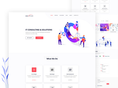 Agency Landing Page agency branding clean cool creative creative design creative agency design free header illustration landing landing page page ui ux web website