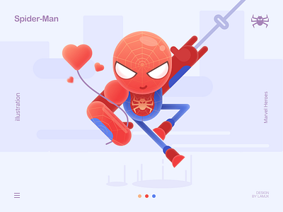 ❣️ Spider Man 🕷 🕸 2017 art cool cute fun illustration line stroke vector