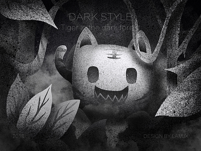 Dark®Style cute dark draw illustrator night noise