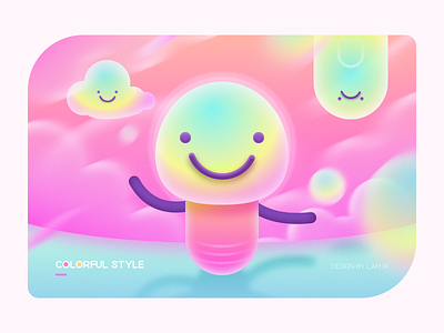 COLORFUL STYLE colorful cute illustration simple sketch smile