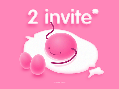 2x Dribbble Invites 2d ball debuts dribbble illustration invite players two