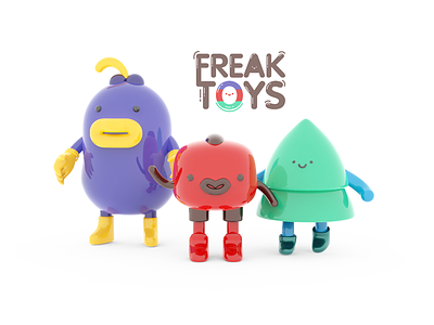 FREAK TOYS-04 2018 3d c4d design freak model rendering sculpture toys