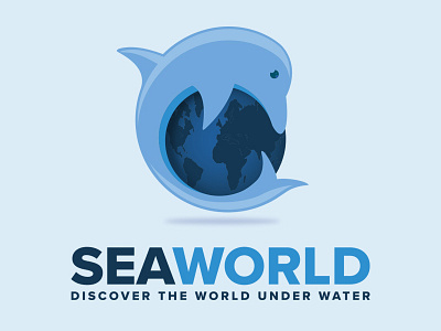 Dolphin logo dolphin globe logo ocean sea seaworld world
