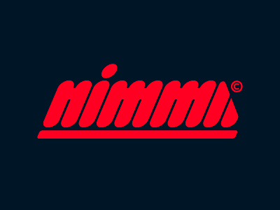 Nimma concept #2 bold design handlettering italic logo type
