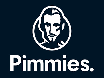 Pimmies Personal branding brand clean design face freelance logo personal retro