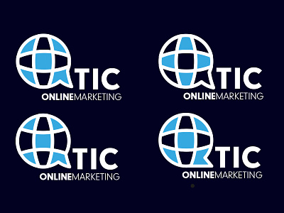 Tic online marketing Redesign brand concept design globe logo marketing online rebrand