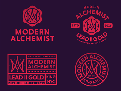 Modern alchemist alchemist apparel badge badgedesign logo modern monogram streetwear