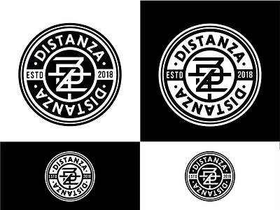 Distanza apparel badge badgedesign clothing clothing brand clothing label distance label logo modern