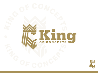 King of concepts beard bearded crown crown logo king king logo logo mark minimal royal royal logo