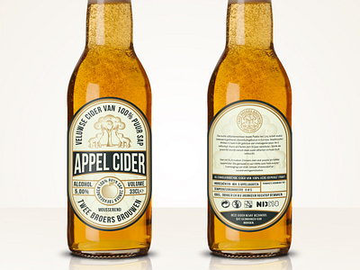 Apple Cider apple badge beer brewer brewery cider design destilleert label logo packaging product branding