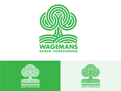 Wagemans Gardeners garden gardener green leaf nature tree tree logo tree of life